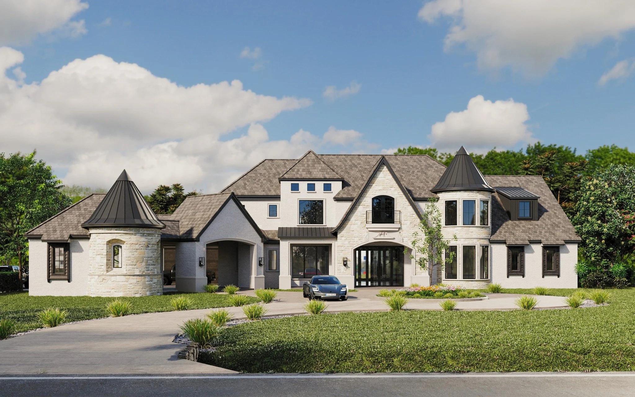 Monaco Pinnacle Homes getting ready to start this new custom home located in Waterstone Estates, McKinney, Texas. This 7,435 sq ft estate comprises of 6 bedrooms, each with a private bath, Formal Living and Dining Room, Study, Prep Kitchen, Game Room