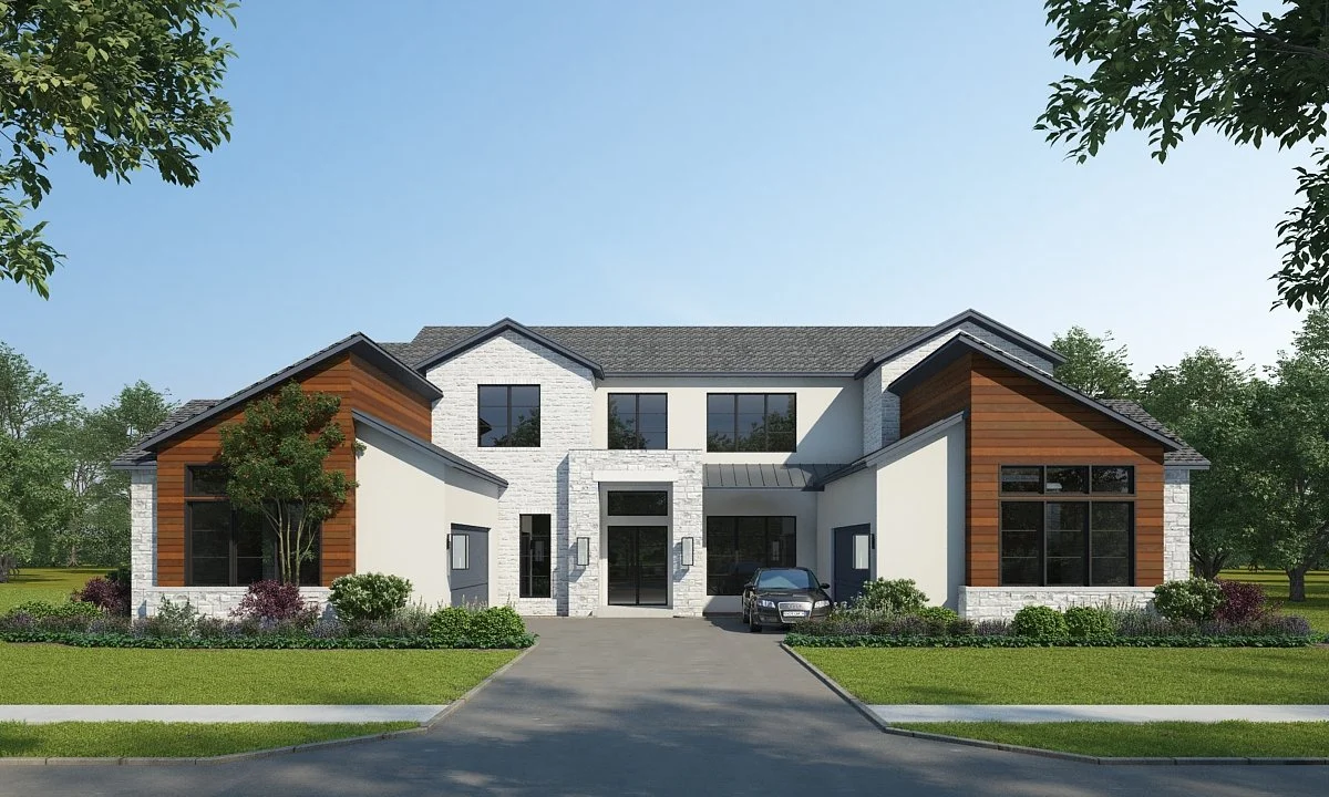 This house being built by LTL Family Holdings in The Fairways of Heath Crossing in Heath, Texas is looking pretty amazing! It's two stories tall, has a 4 car garage, 5 bedrooms with private ensuite, a game room, and a media room. And wait for it - th