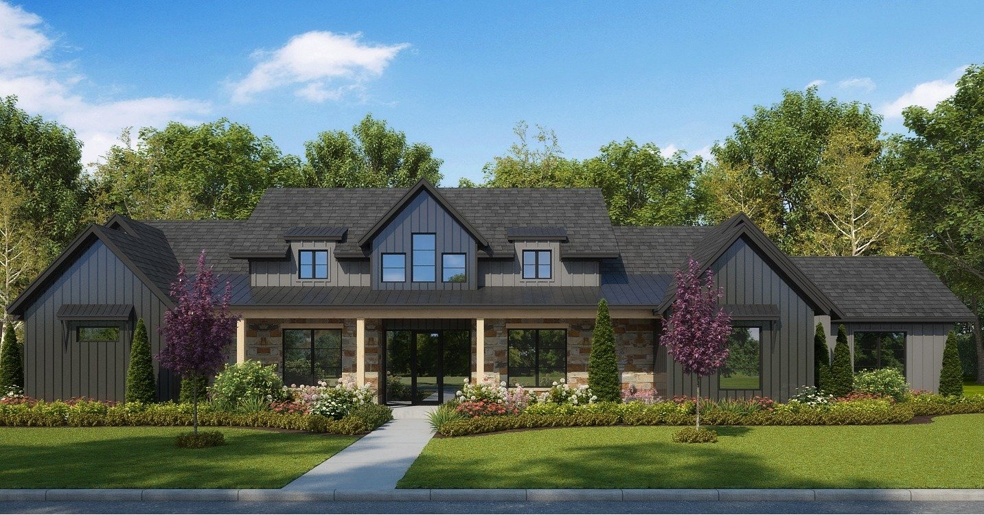 Custom Home Design | Kelly Ranch Estates &ndash; Caddo Mills, TX

New home under construction in Kelly Ranch Estates, designed by me and built by Stadia Homes.

&bull; 2,886 sq ft of living space
&bull; 4 bedrooms, each with a private bathroom
&bull;