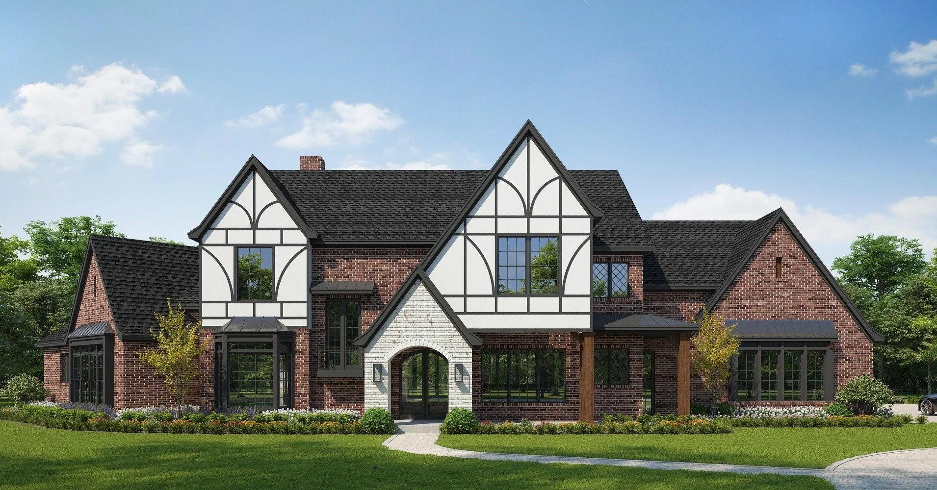 🏡✨ *A Grand Tudor Retreat &ndash; 4,400 Sq. Ft. of Thoughtful Design!* ✨🏡 

This stunning 4,400 sq. ft. home is a perfect blend of classic Tudor charm and modern luxury. With three spacious bedrooms, each featuring its own private ensuite, the layo