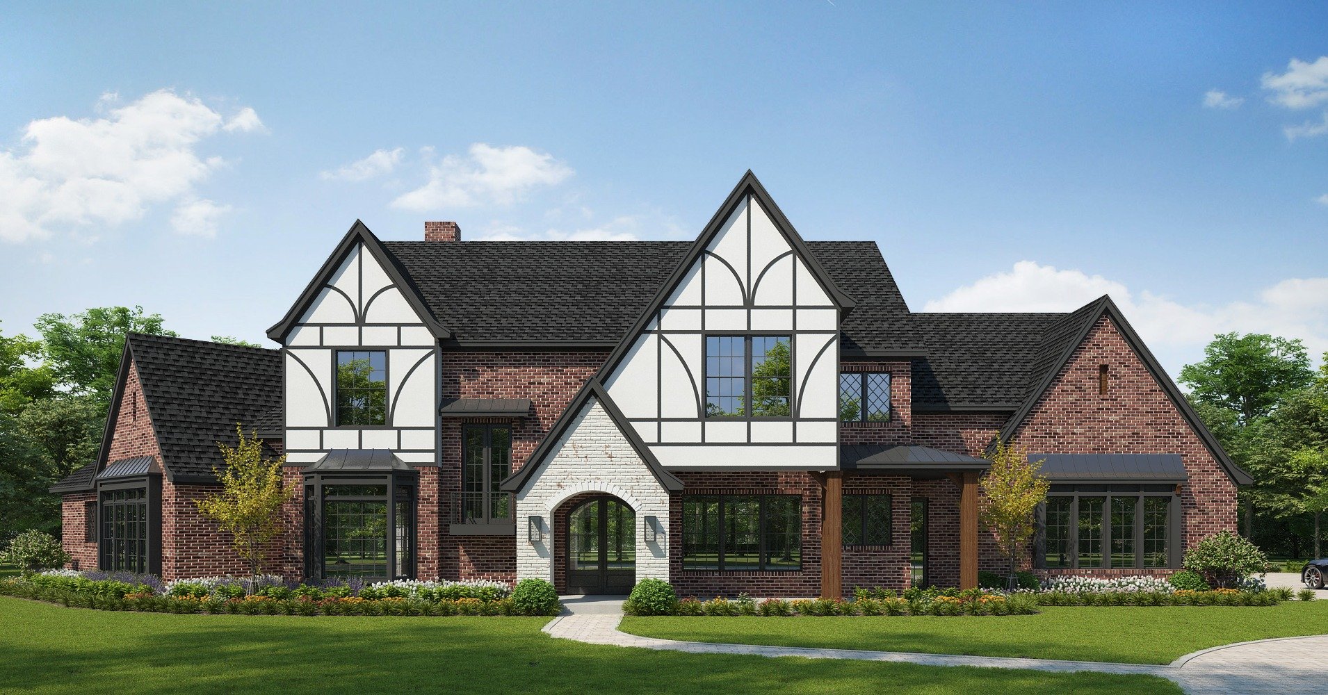 🏡✨ *A Grand Tudor Retreat &ndash; 4,400 Sq. Ft. of Thoughtful Design!* ✨🏡 

This stunning 4,400 sq. ft. home is a perfect blend of classic Tudor charm and modern luxury. With three spacious bedrooms, each featuring its own private ensuite, the layo