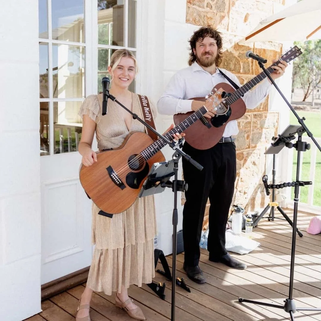 Diamond Wedding Duo performing live wedding music at Buckland Estate