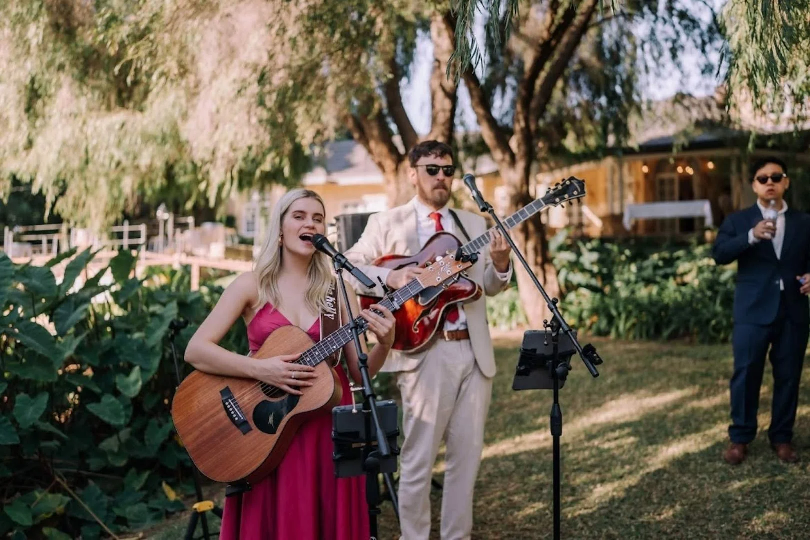 Diamond Wedding Duo live acoustic wedding package at Brookleigh Estate, Swan Valley.