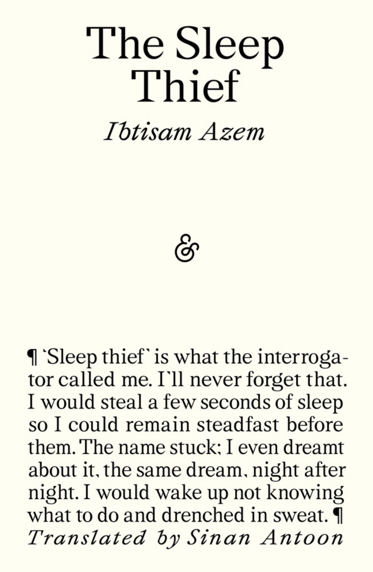 Book Klub: The Sleep Thief