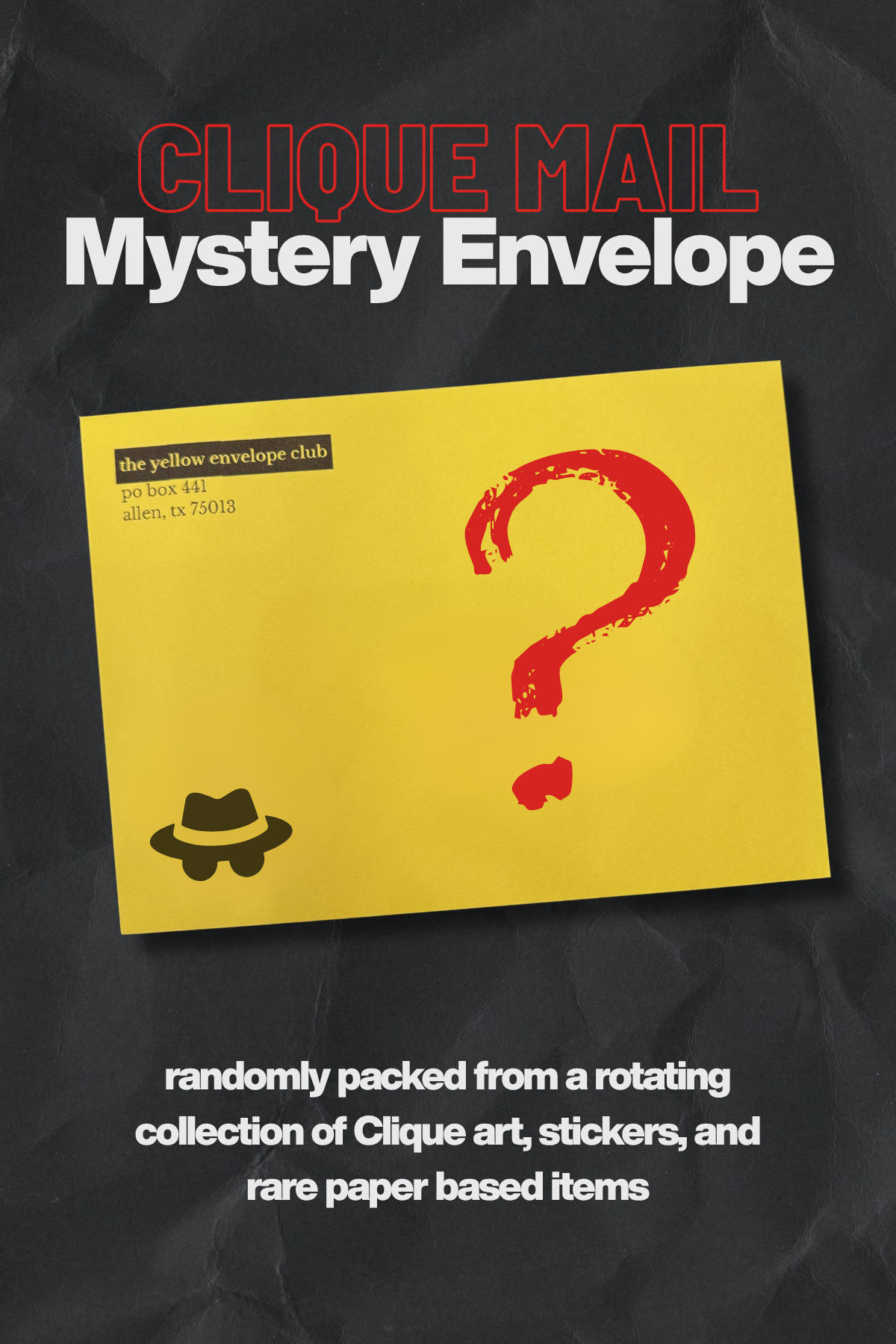 Clique Mail Mystery Envelope