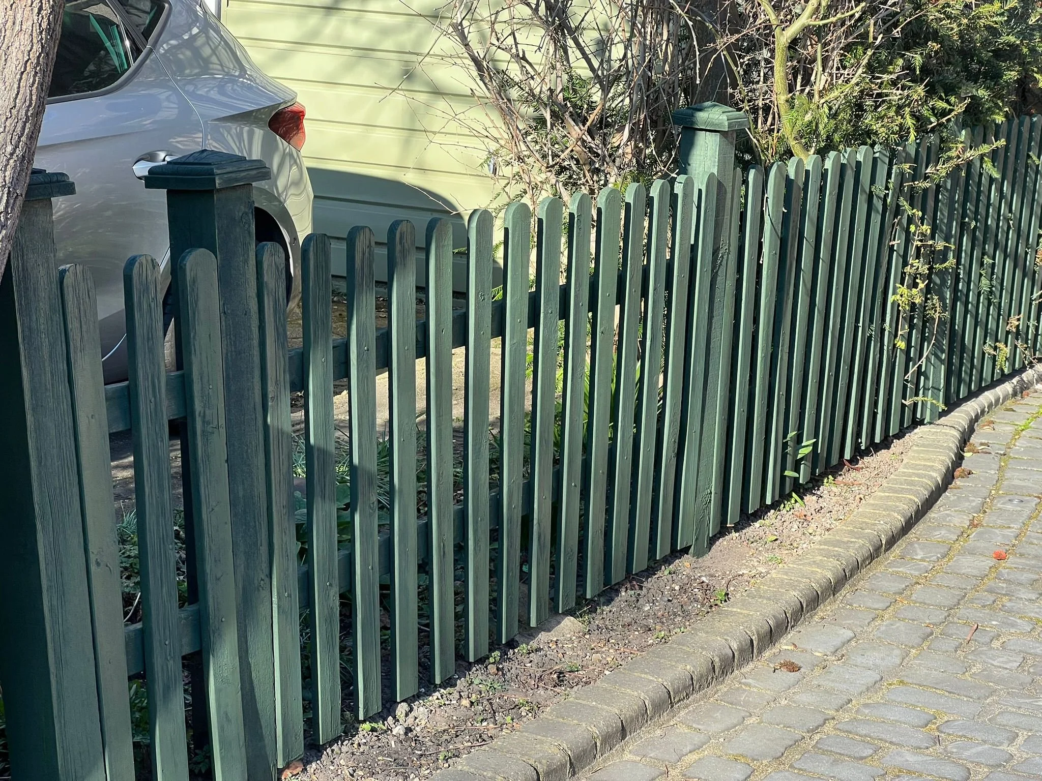 Wooden fence painting clean, durable, and professional finish.Wooden fence painting  clean, durable, and professional finish.