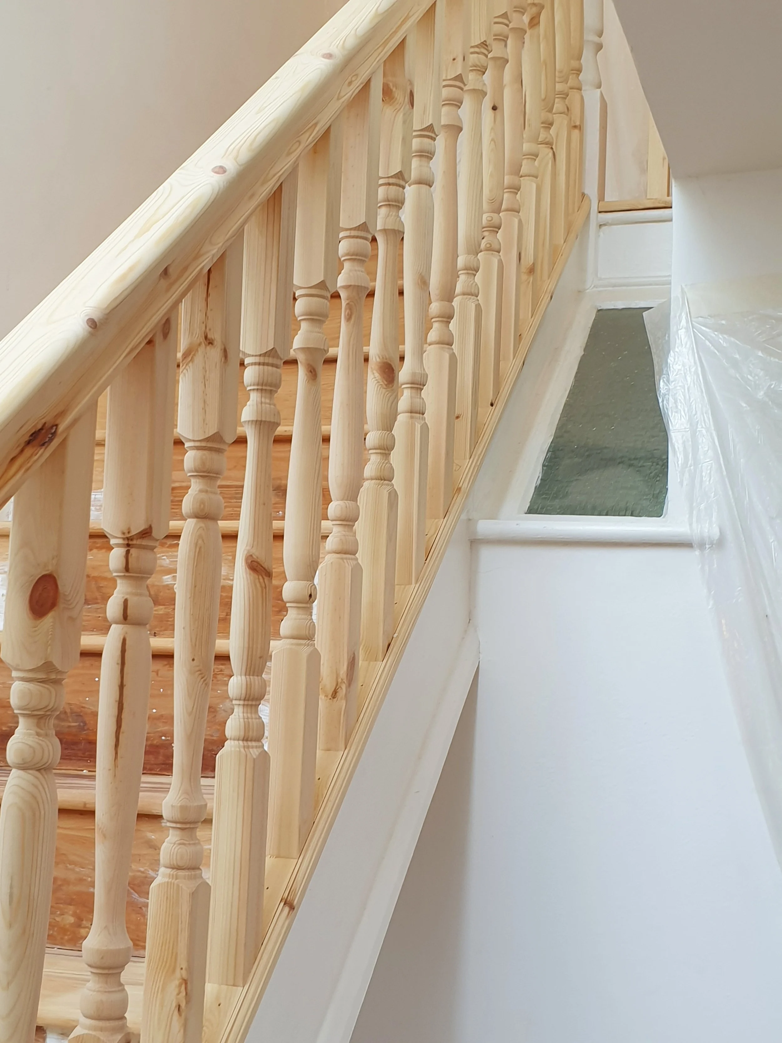 Staircase refurbishment in wood
