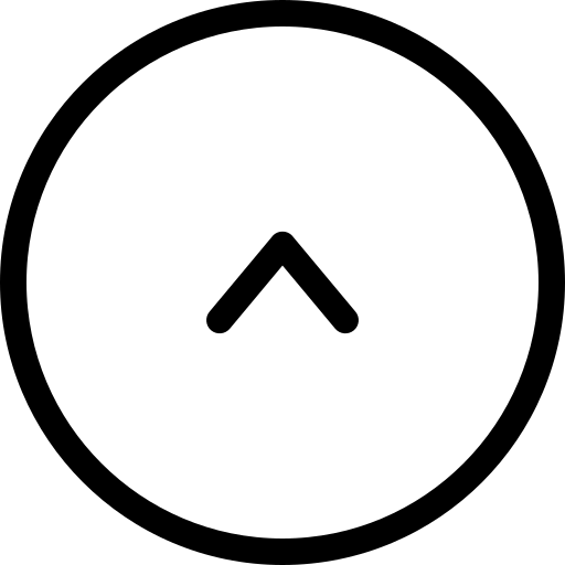 Up arrow head in a circle
