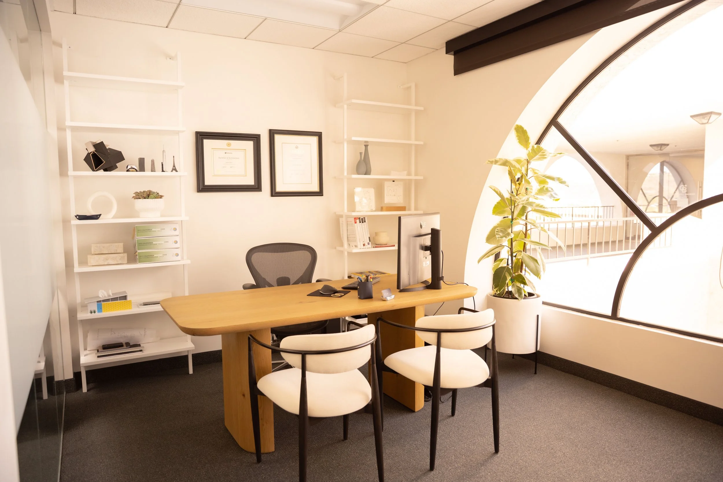 Interior of KMTN studio's architecture and design firm in Del Mar, CA