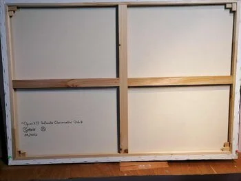 Opus XIII: Infinite Chromatic Orbit – cosmic abstract painting with vibrant circular patterns by Sotiris Christodoulou Studio 1.jpeg