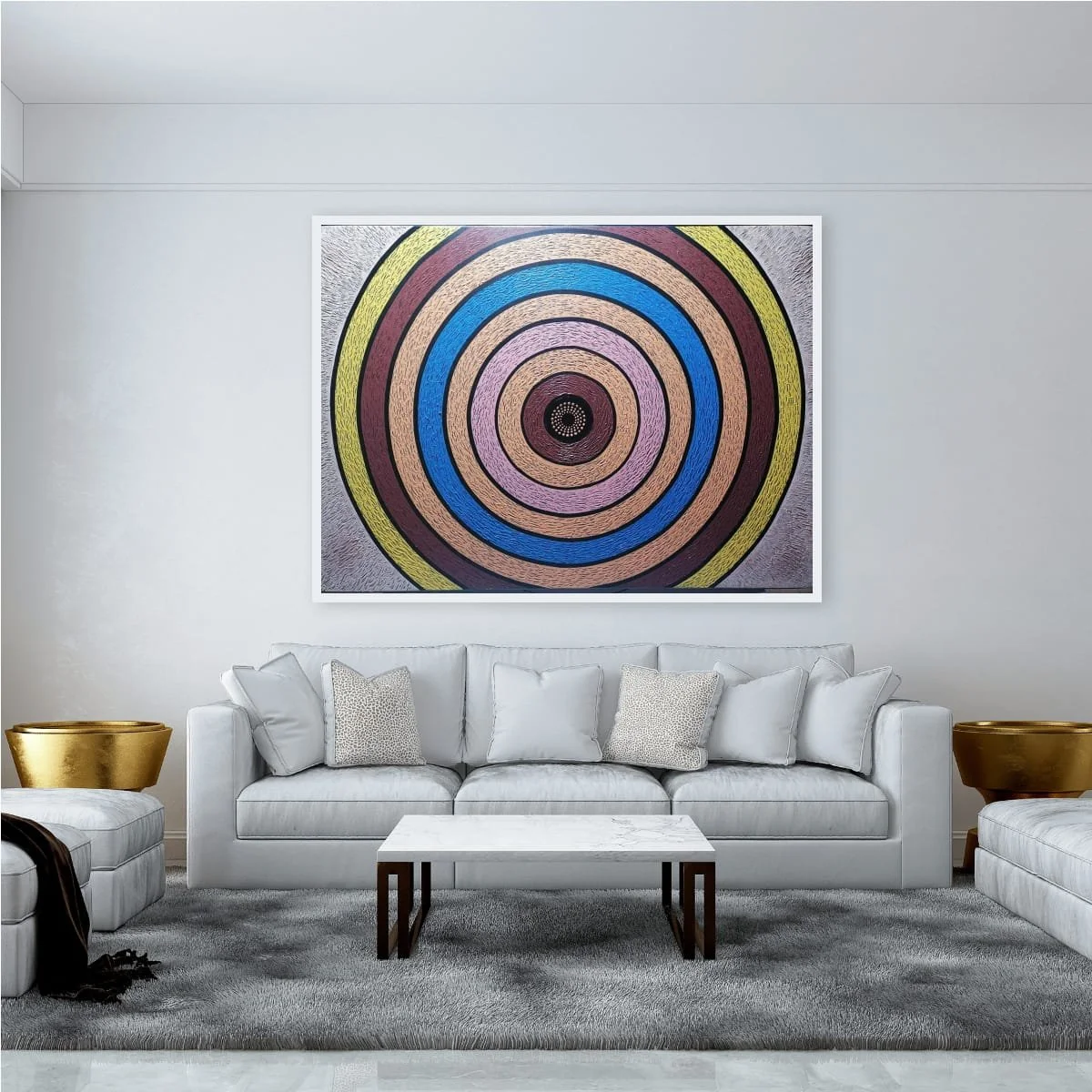 Opus XIII: Infinite Chromatic Orbit Opus XIII: Infinite Chromatic Orbit – cosmic abstract painting with vibrant circular patterns by Sotiris Christodoulou