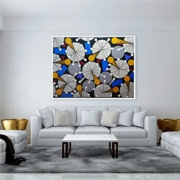 Opus XII: Radiant Nexus, limited edition cosmic abstract art print by Sotiris Christodoulou