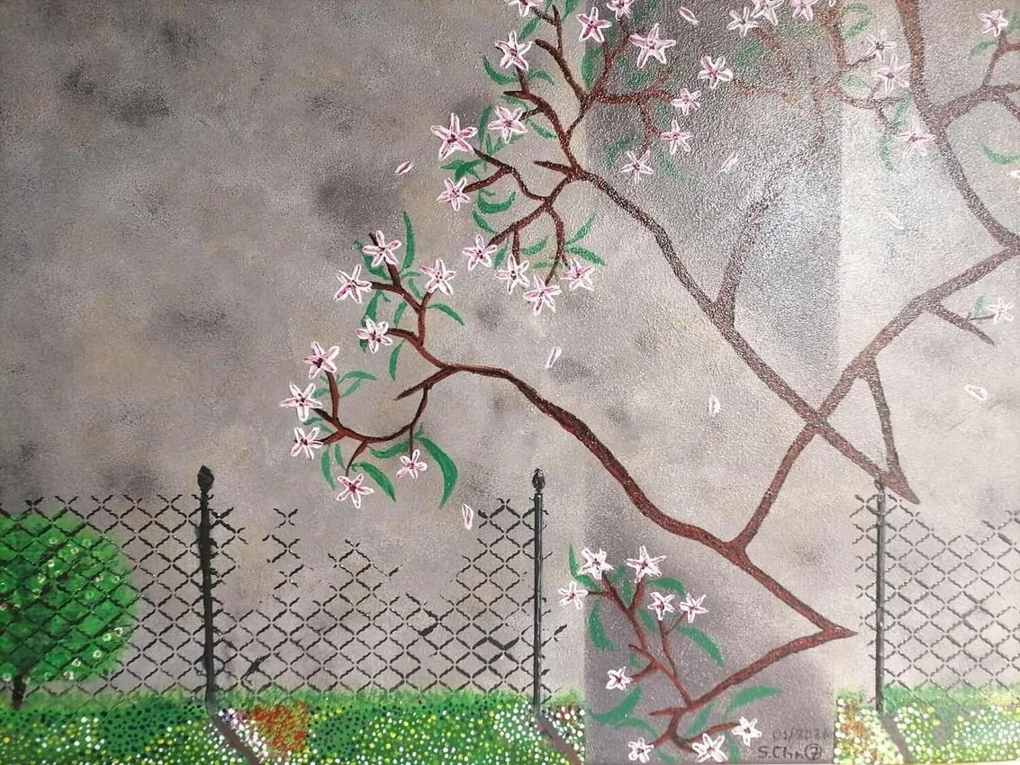 Opus VII – Blossoms Beyond the Fence