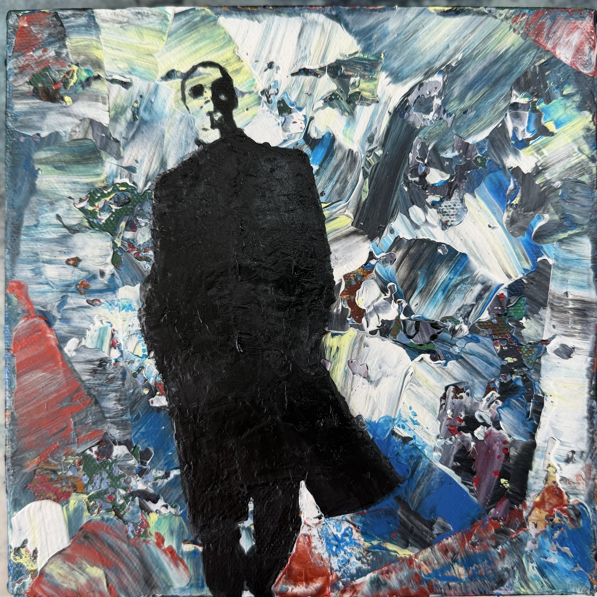 george_michael_0.jpeg celebrity artwork abstract cotton canvas with bold colours small 8x8 inch canvas George Michael