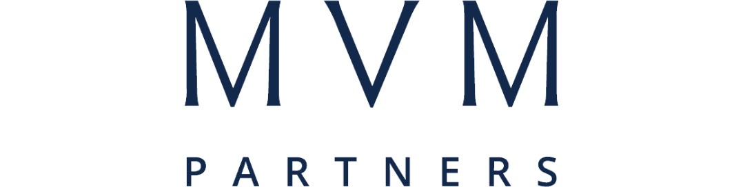 Logo with the letters 'MVM' in large font and 'Partnerships' below in smaller font.