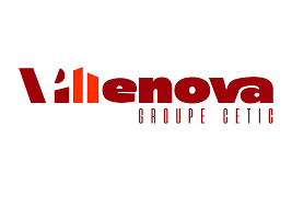 Logo de l'entreprise Allenova Groupe CETIC avec texte rouge sur fond blanc.