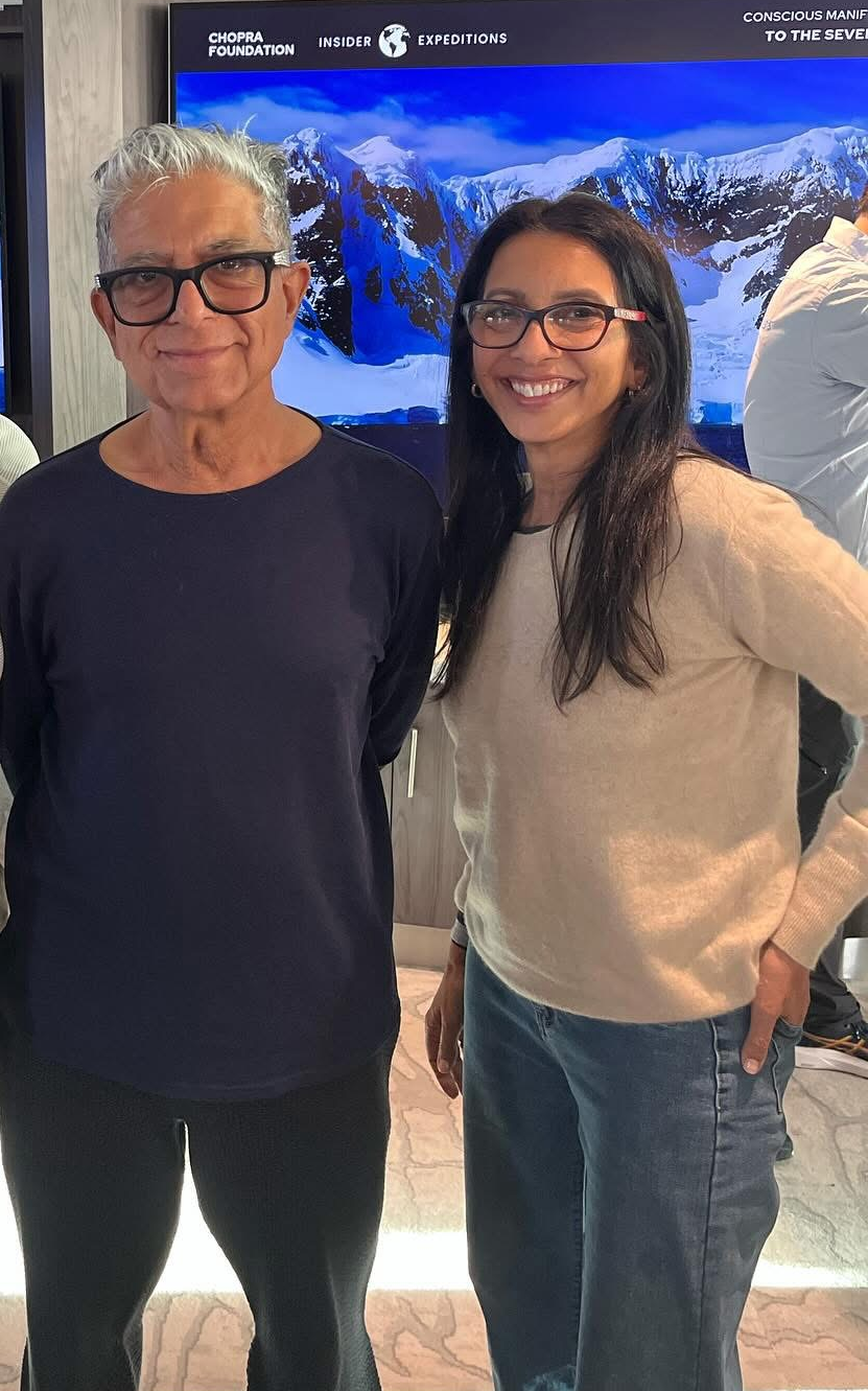 Deepak Chopra and Lousie Godfrey