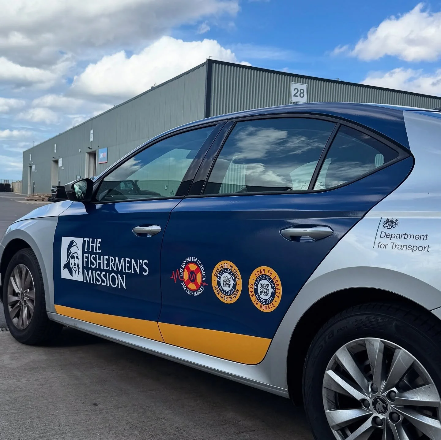 We recently had the honour of transforming this Skoda Octavia for The Fisherman&rsquo;s Mission, a charity doing incredible work supporting fishermen and their families across the UK. Proud to be part of something that makes a real difference. 

Need