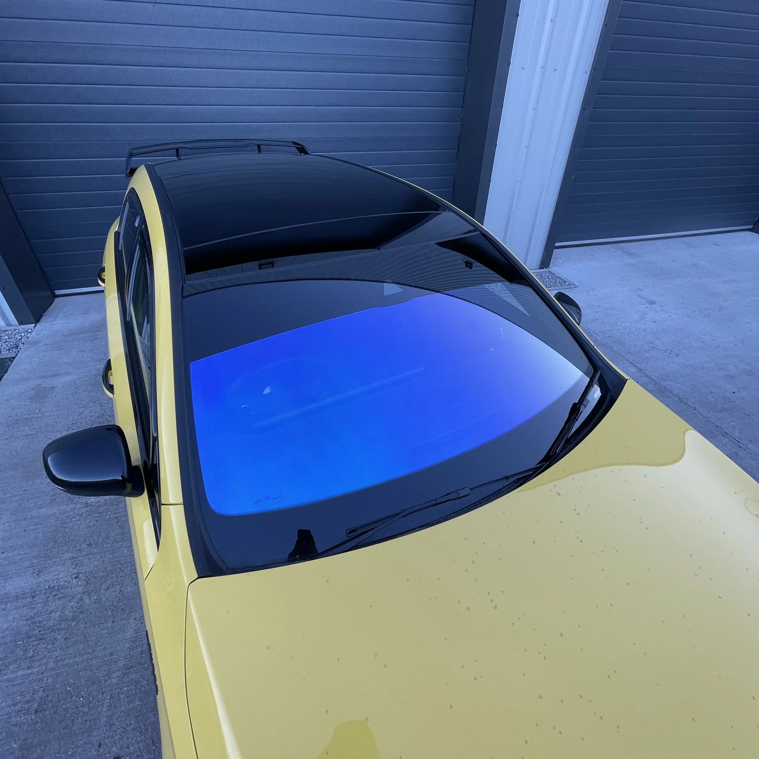 Mercedes A Class Gloss Black Roof Wrap