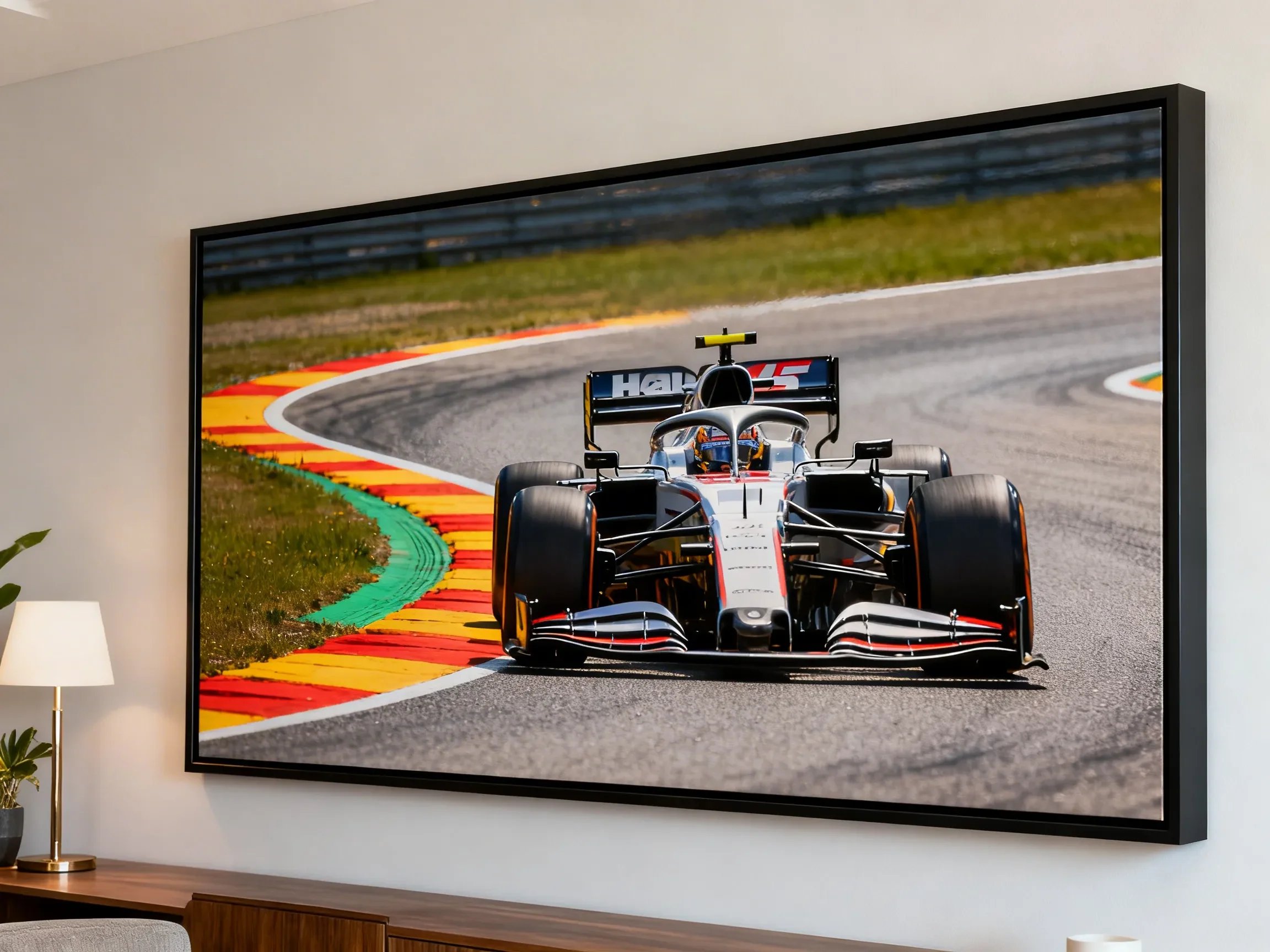 racing car f1 canvas print