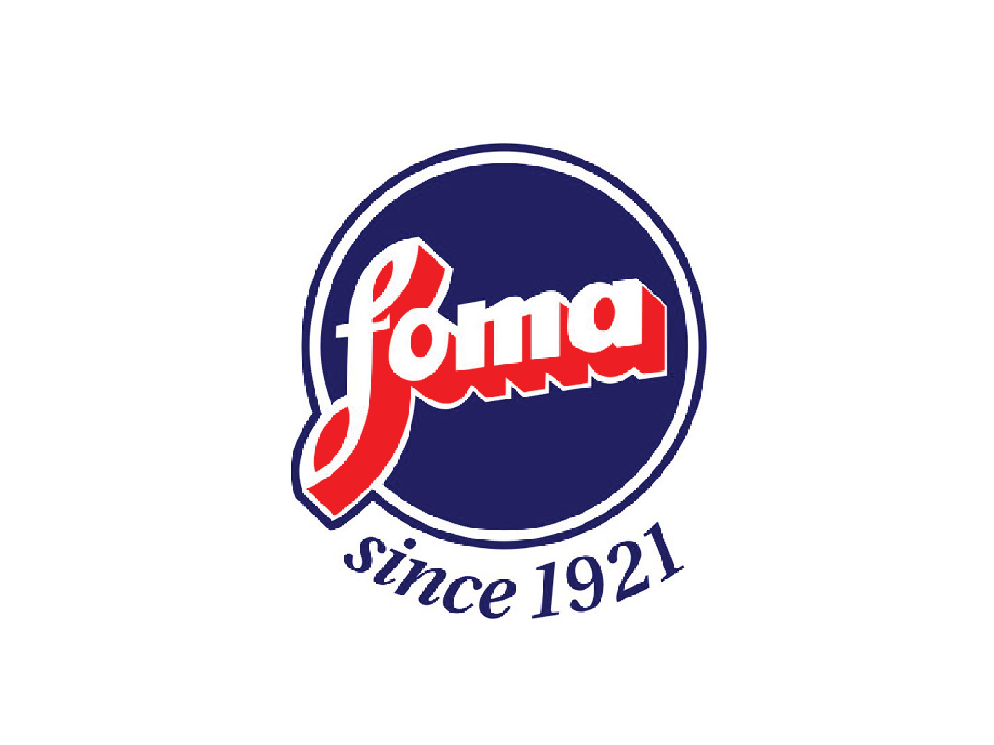 Fanta logo with red and white lettering in a blue circle, with 'since 1921' written below.
