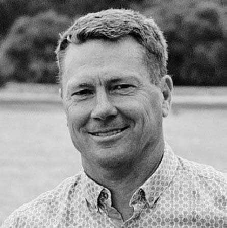 Black and white photo of Andrew Wright, Founder, Jabulani Solutions