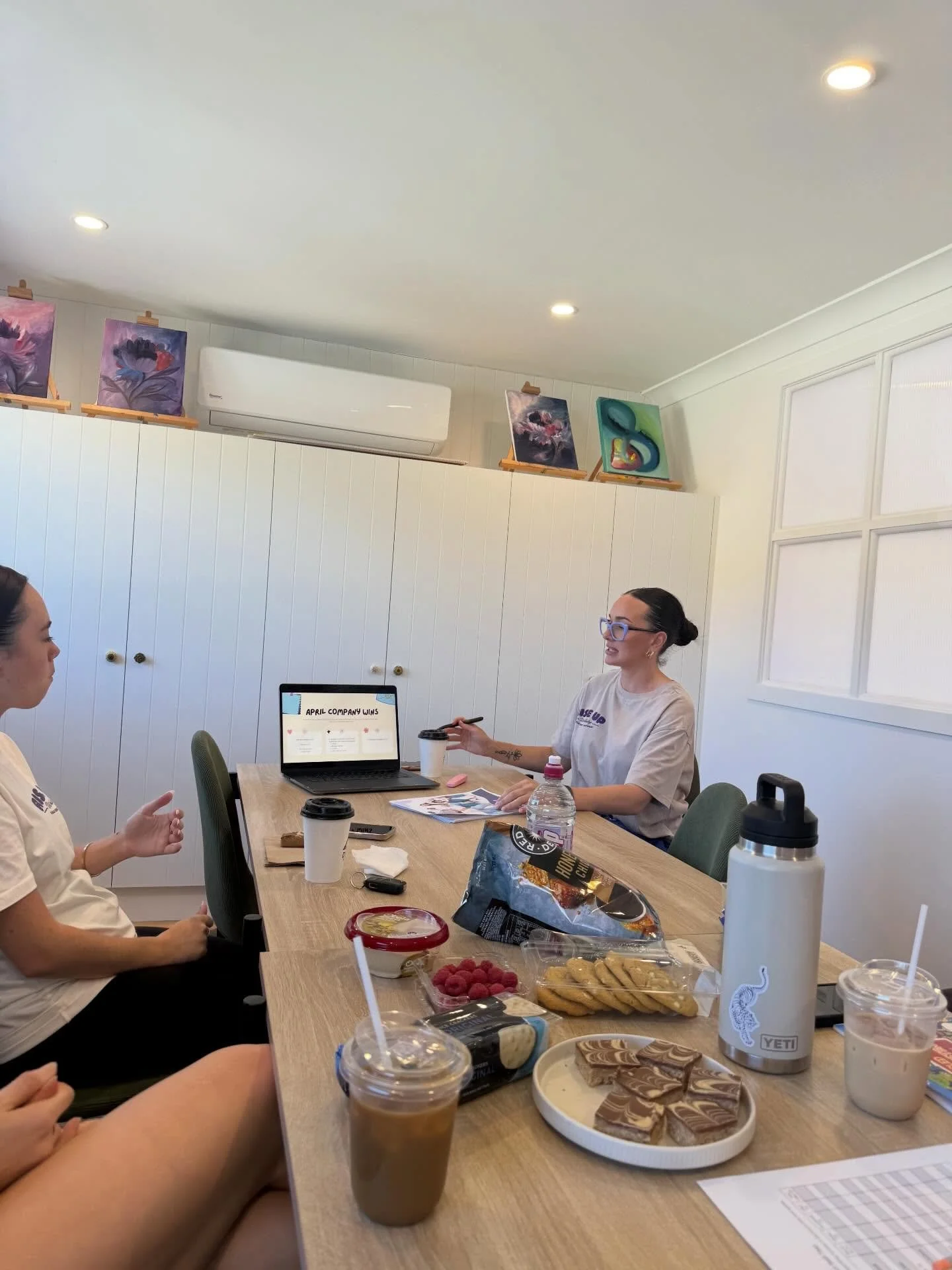 Today the Rise Up team came together for a 2-hour team training. 

We covered:
* Team check-ins
* Burnout self-testing
* Strategies to navigate and prevent burnout
* Burnout resource handout 
* Child safety &amp; safeguarding
* An overview of our new