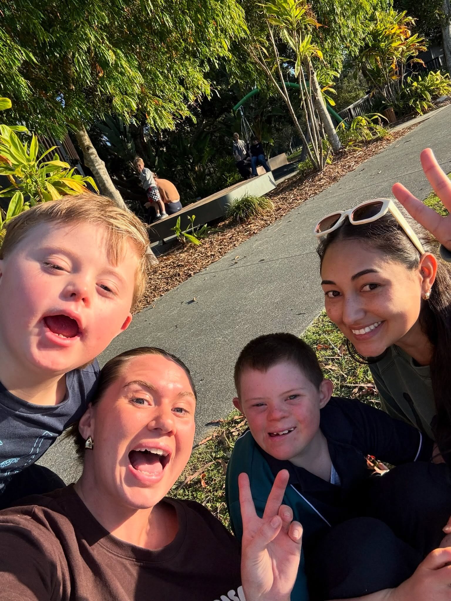 Growing, loving, learning, connecting and SMILING always. 💜 #supportwork#goldcoast#ndisprovider