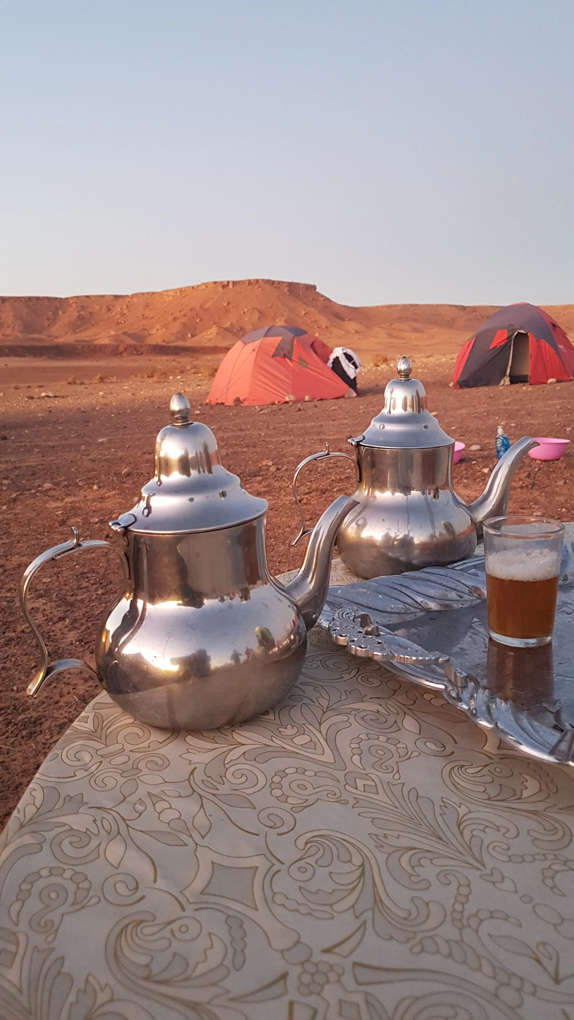 Campo tendato Marocco