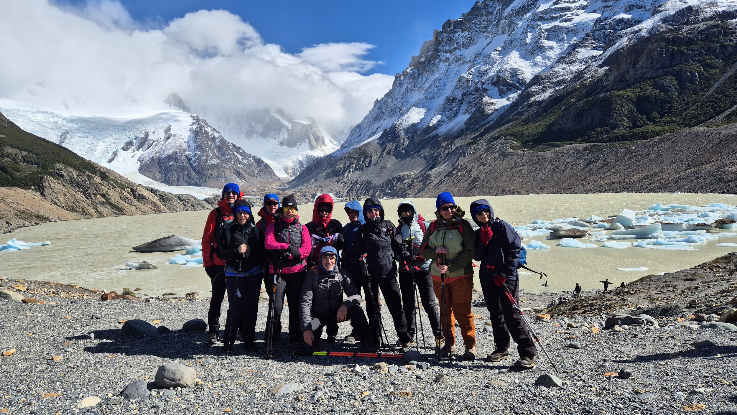 gruppo SlowTour alla Laguna Torre