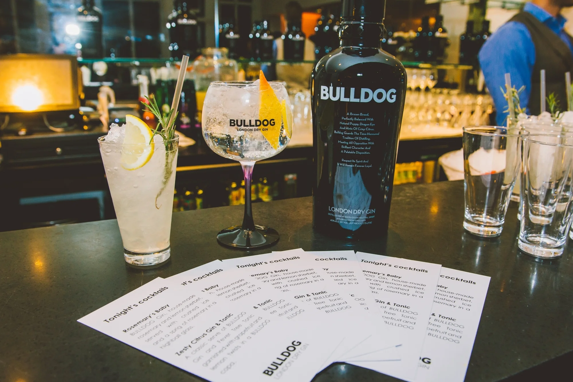 / BULLDOG Gin cocktails /