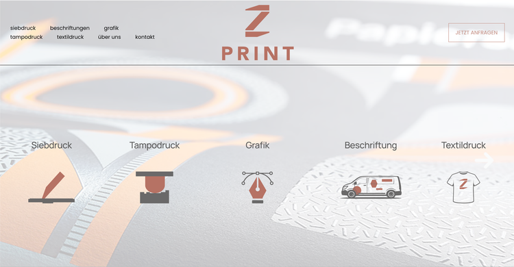 Website-Projekt Z-Print