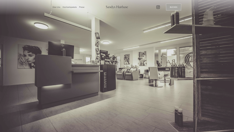 Website-Projekt Sandy’s Hairbase