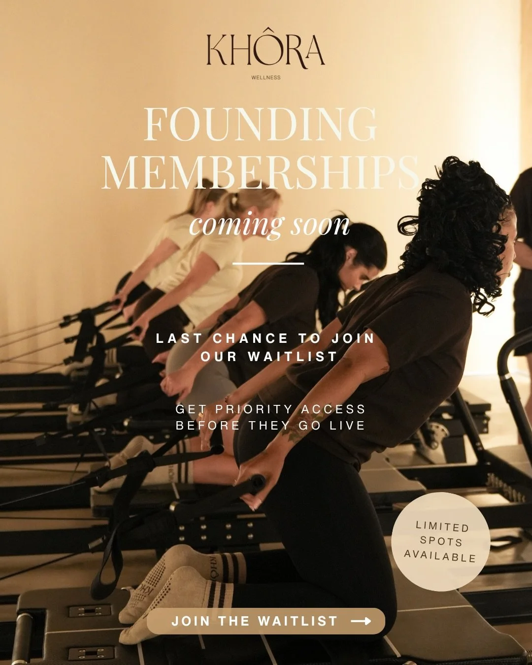 Founding Memberships are almost here.
Limited spaces. Priority access for our waitlist.

Be first. Join the waitlist via the link in our bio.

#Kh&ocirc;raWellness #XFormer #CapeTownPilates #CapeTownWellness #PilatesCapeTown