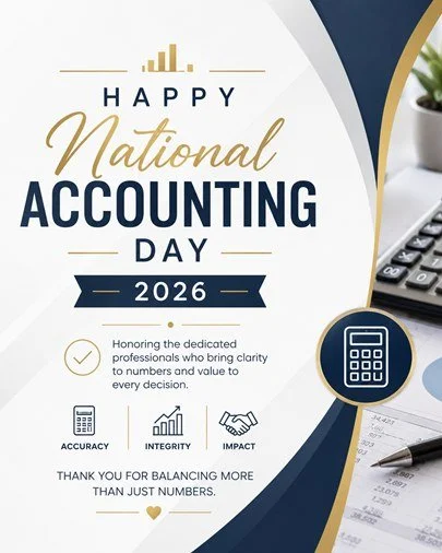 Today, we celebrate the professionals who keep businesses strong, organized, and moving forward.

Happy National Accounting Day 2026 to all of the dedicated accountants and CPAs whose hard work, precision, and integrity make a lasting impact every si
