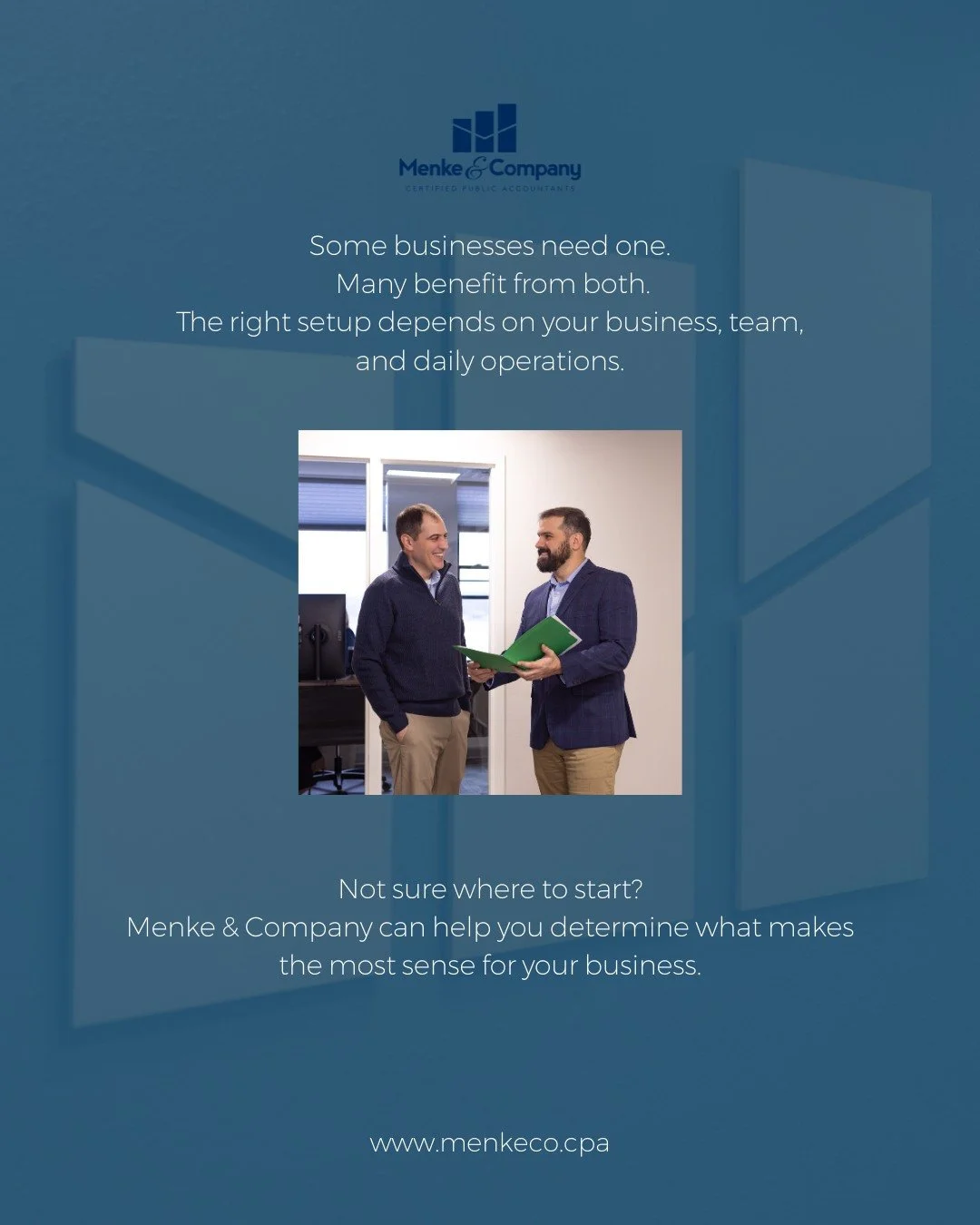 Bookkeeping, payroll, or both?

Many business owners aren&rsquo;t sure what they actually need&mdash;they just know something feels disorganized.

The right setup depends on your business, your team, and how you operate day to day.

If you&rsquo;re u