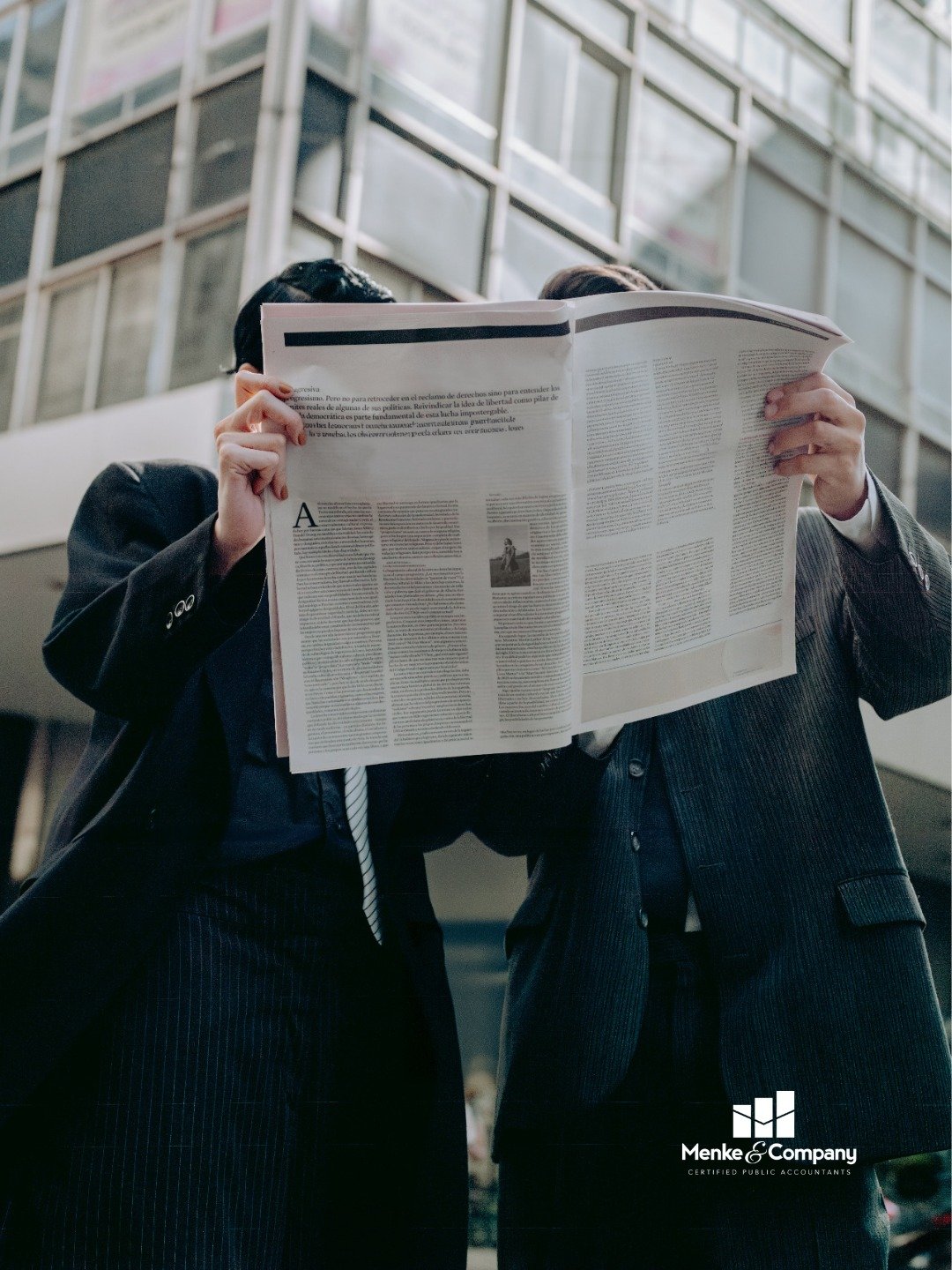There&rsquo;s a lot happening behind the numbers. 📰

Tax updates, changing regulations, new deadlines, business decisions&mdash;staying informed is part of helping our clients stay prepared.

At Menke &amp; Company, we keep an eye on what&rsquo;s ch