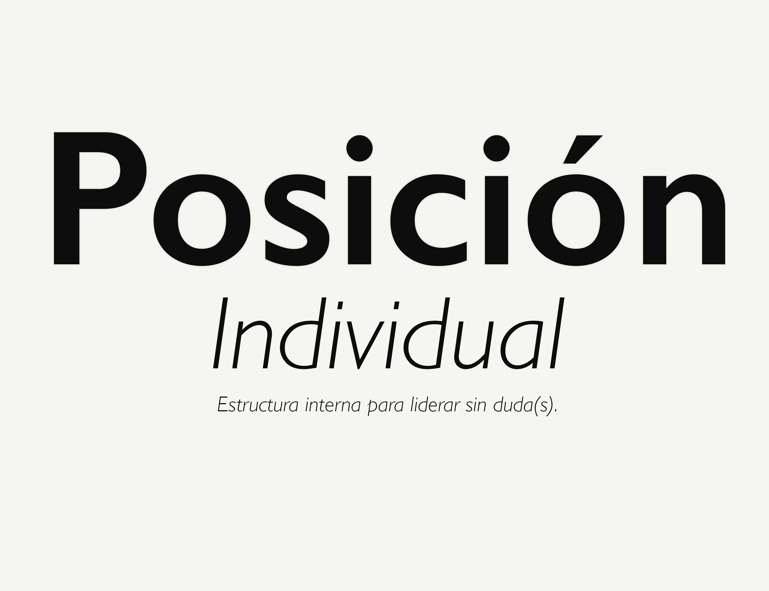 POSICIÓN
