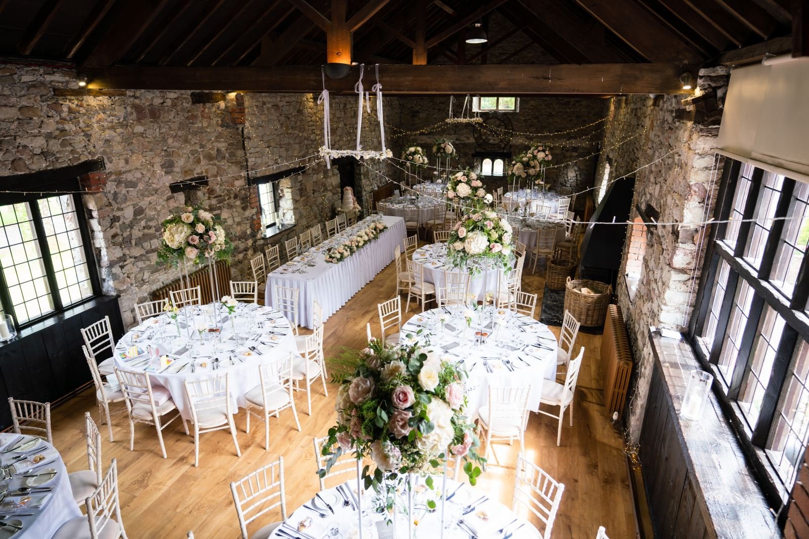 pencoed house the old hall dressed for a wedding
