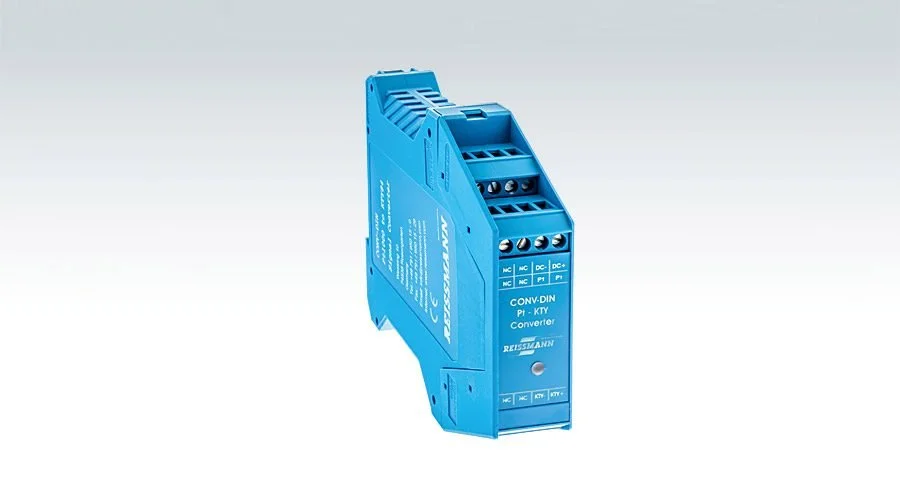 Pt converter DIN rail switch cabinet module