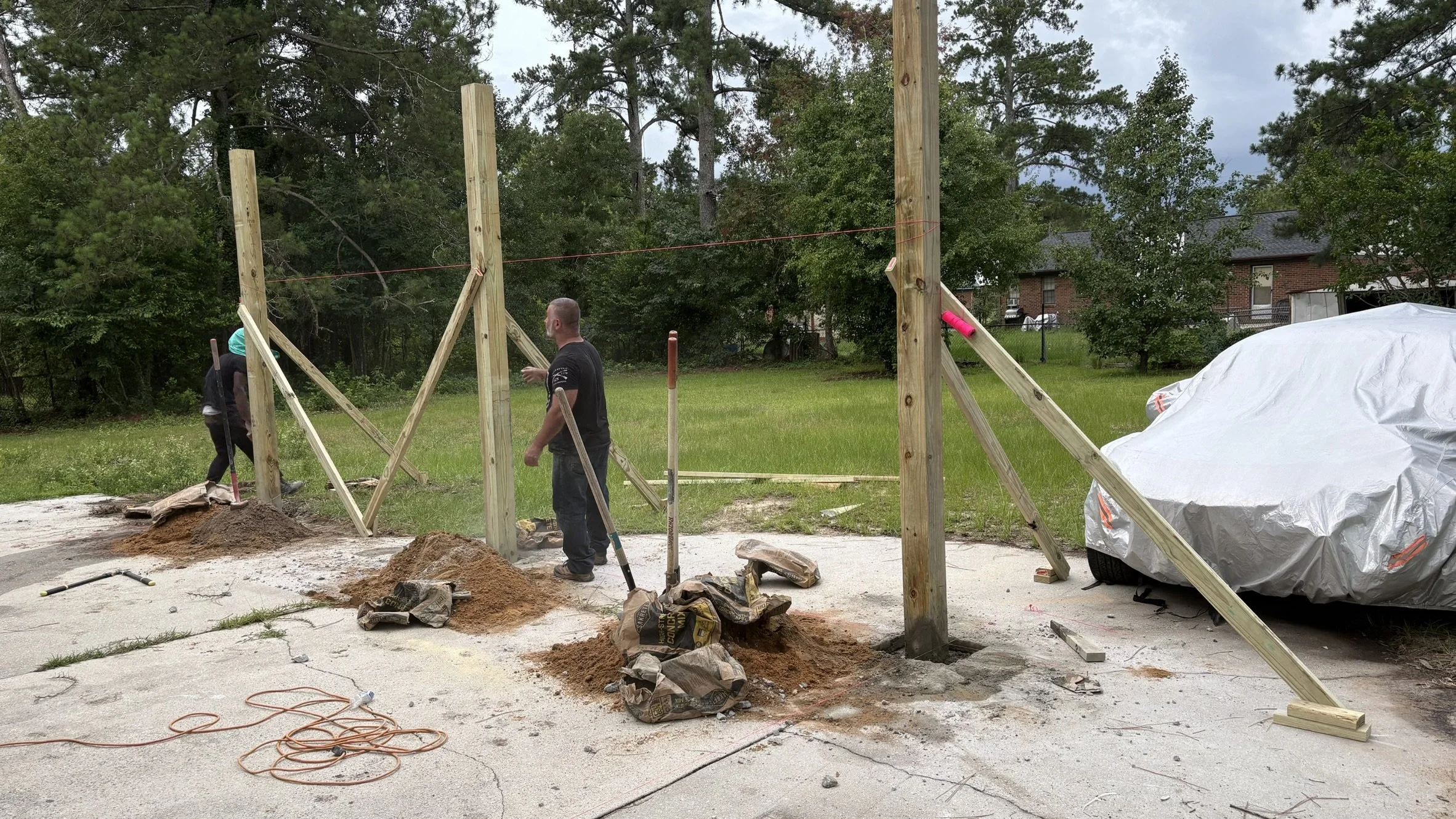 Patio Build during picture