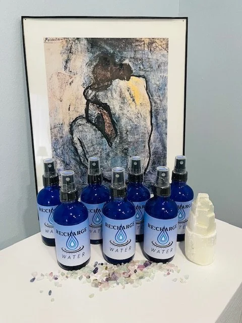 Room Sprays created for SonicRay with Moon and Sound infused water and crystals 