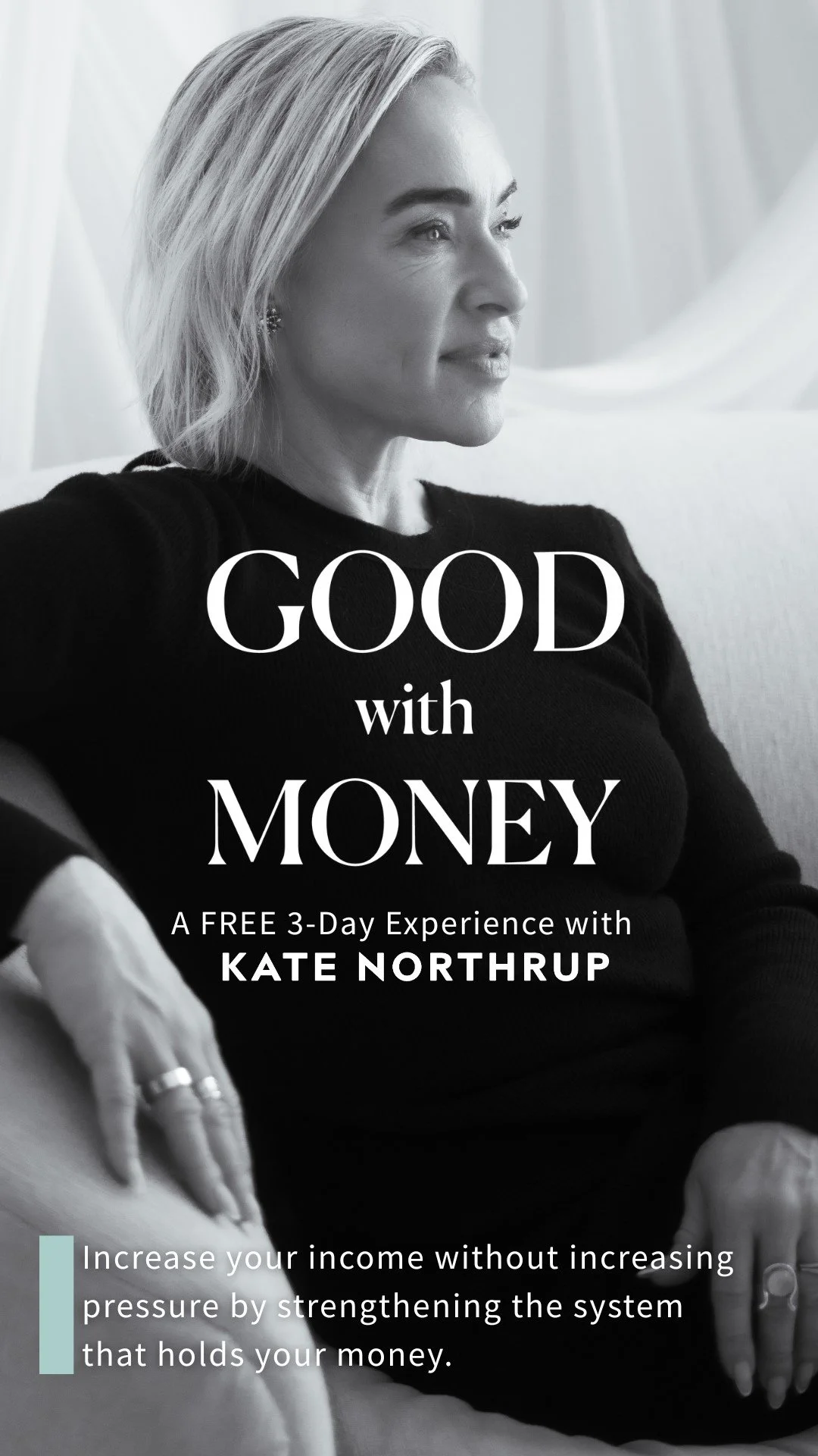 You can be highly successful… and still feel like your money has no place to land. Join me to create the containers and become better with money.