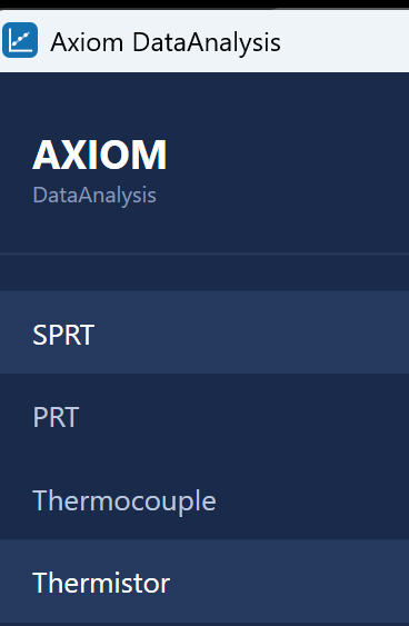 Image showing supported probe types within the Axiom Data Analysis App