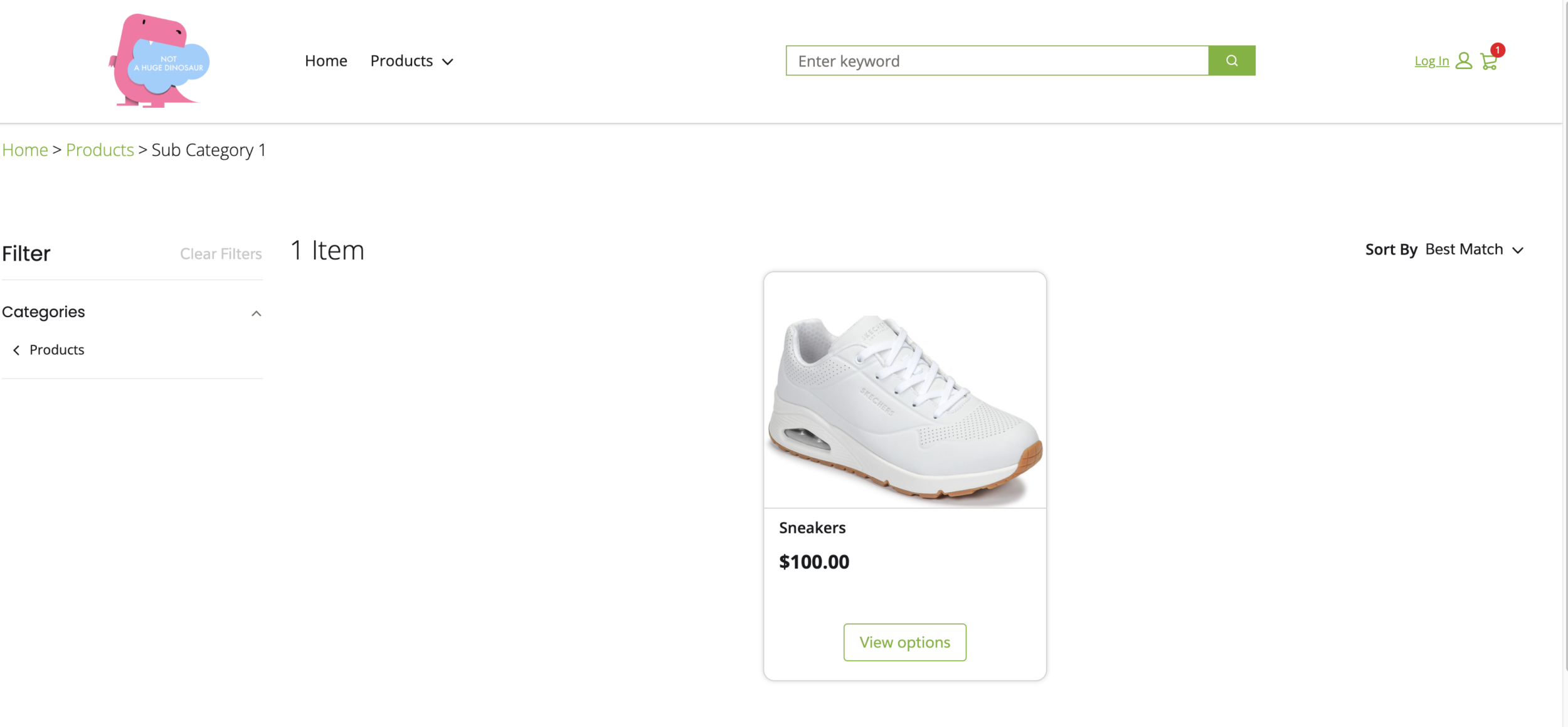 Storefront Product Variation