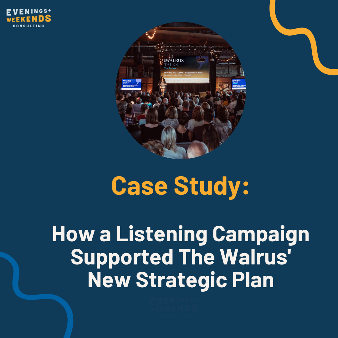 Case Study: How a Listening Campaign Supported The Walrus' New Strategic Plan