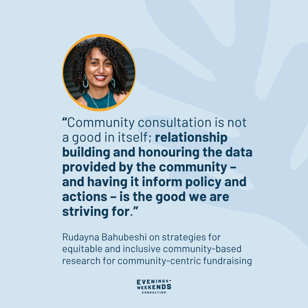 Op-ed: Rudayna Bahubeshi on community-centric research.