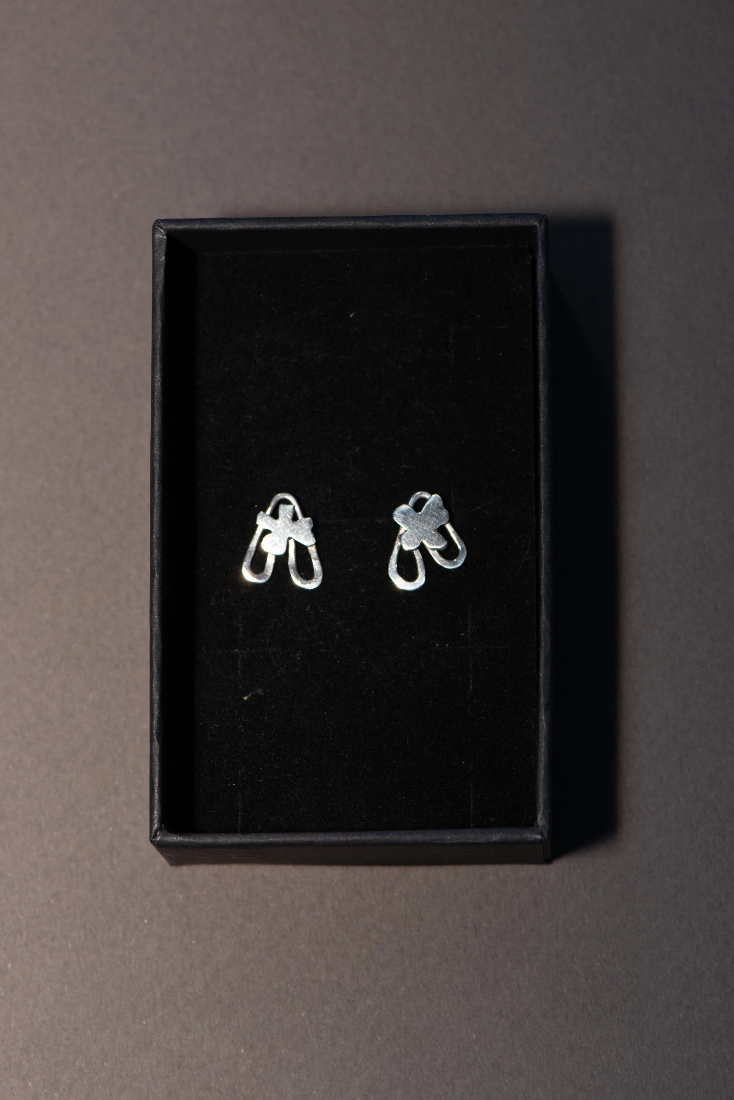 Flower Petal stud earring small