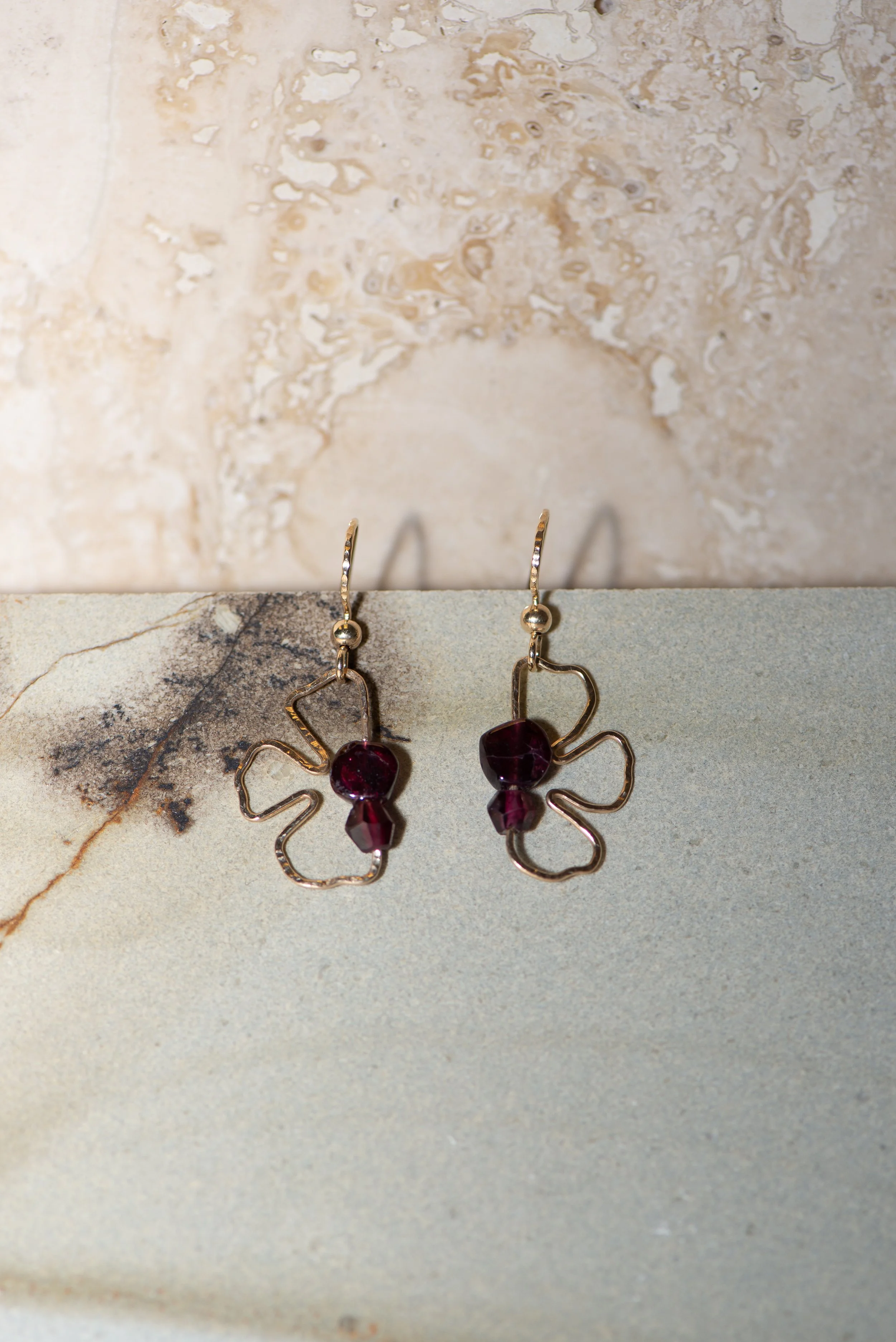 Small Flower gold earring