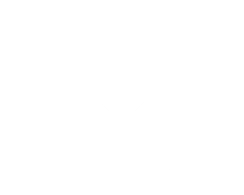 Downward arrow icon inside a white circle on a black background.